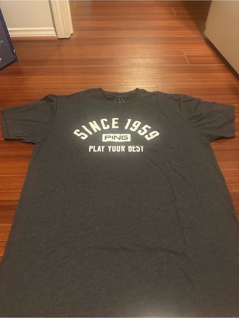 Ping Men's Dark Gray 'Since 1959' Graphic Tee with White Print